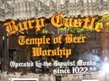 Burp Castle, Temple of Beer Worship is located on East 7th Street between 